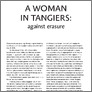 [thumbnail of A woman in Tangiers: Against erasure]